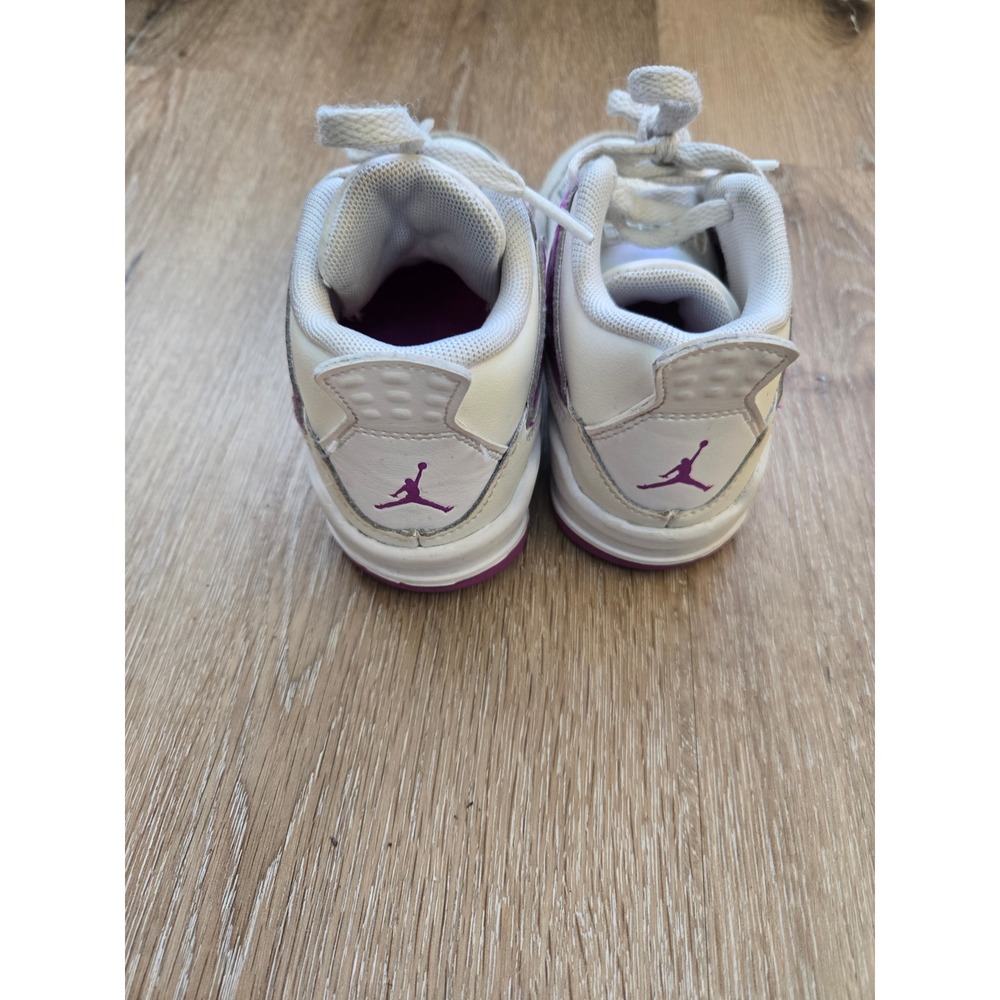 Nike Air Jordan 4 IV AJ4 Retro 'Hyper Violet' Toddler Shoes Size 10c Fq1313-151 - Picture 3 of 6